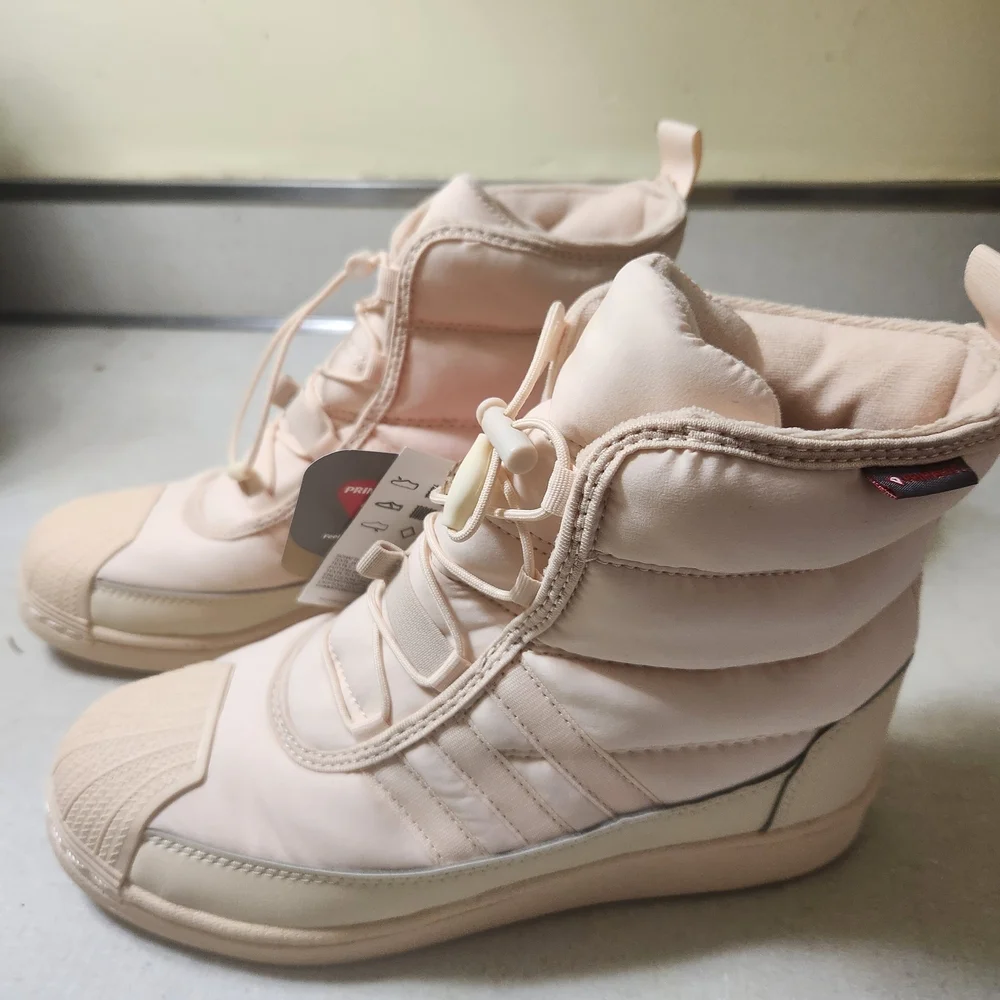 adidas Originals Cream Winter & Rain Boots Quilted Design